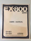 Manuel d'utilisation vintage série AXIOM EX-800 EX-801 EX-820