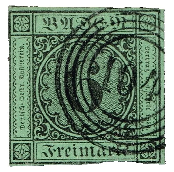 Numeral Cancellation Used Postage Stamps