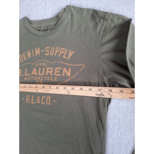 Denim & Supply Ralph Lauren Herren Small Langarmshirt Militärgrün Reine Baumwolle - Bild 5 von 9