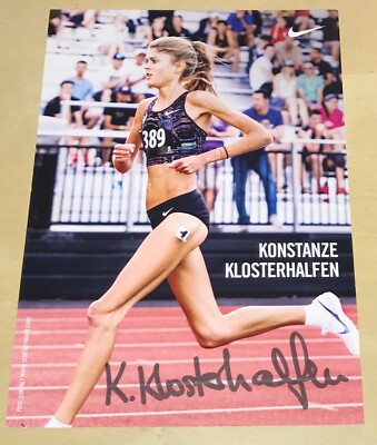 Konstanze Klosterhalfen Ori signierte Autogrammkarte Autogramm Leichtathletik #8