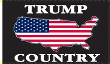 Trump Country USA God Bless America Double Sided US 3'X5' Flag Rough Tex  100D