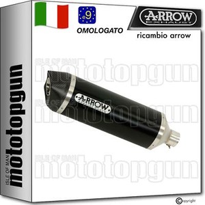 Terminale completo Cat HOM Arrow Race-tech Nero C KTM 690 SMC 2009 09