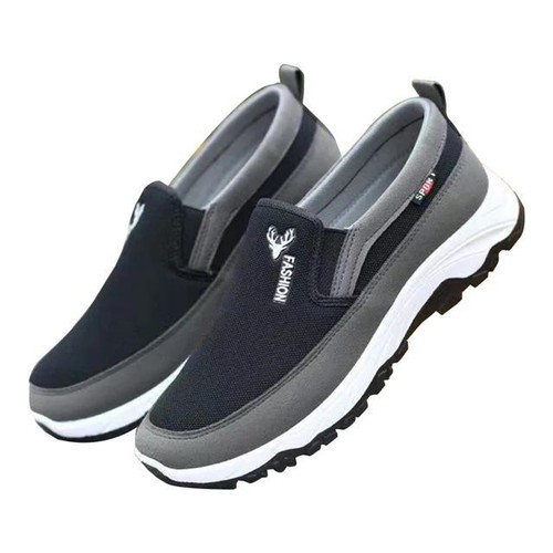 Men Penny Boat Shoes Sports Shoes Breathable Orthopedic Travel Plimsolls Flat - Picture 20 of 22