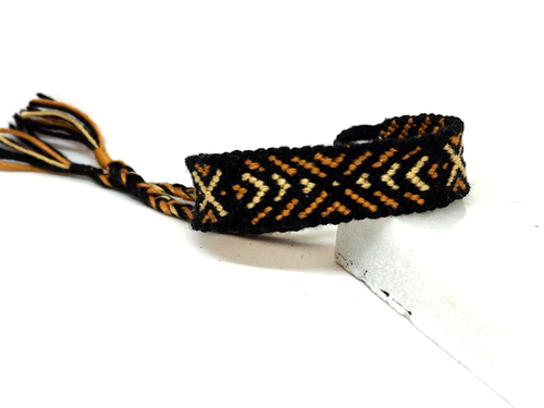 Black & Brown Cotton Thread Bracelet. Craft. There is only 1 - Picture 3 of 5