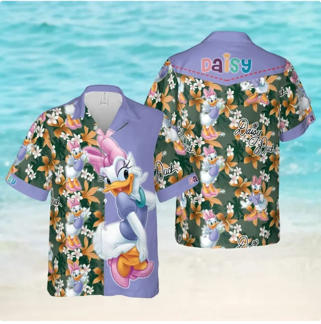 Daisy Duck Button 3D Hawaii Shirt