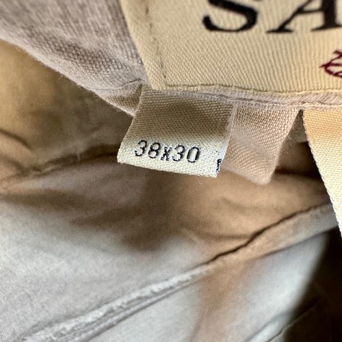 Savane Pleated Dress Pants Elastic Waist Khaki Beige 38X30 NWT - Picture 6 of 10