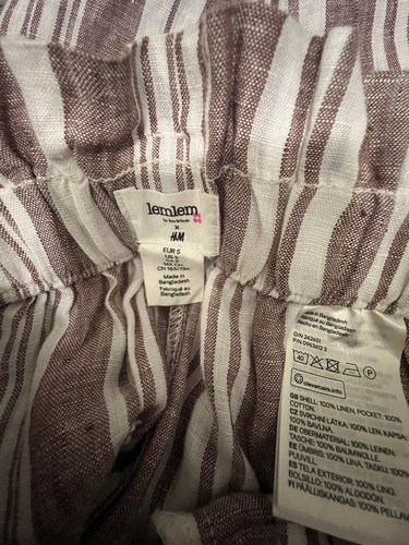 Pantalones de lino a rayas LEMLEM X H&M - Imagen 7 de 9