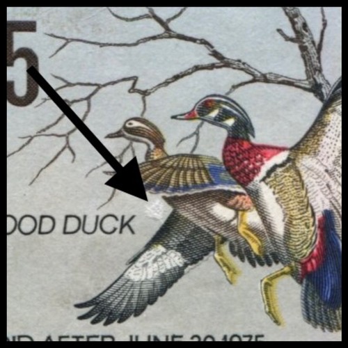 RW41 F-VF LH FLAW 1974 Wood Ducks US Federal Duck Stamp Migratory Waterfowl - Picture 3 of 4