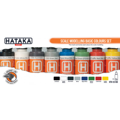 Hataka CS100 Scale Modelling Basic Colours set