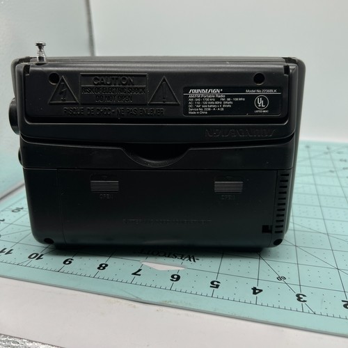 SounDesign Model 2236blk FM AM 2 Band Portable Radio Tested - Picture 9 of 9