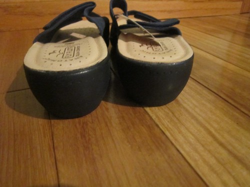 NEW Anatomic Fly Flot Sandals Womens 11 Blue Suede Slip On Slides Adjustable#10 - Picture 7 of 9