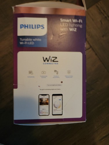 Philips Tunable G25 60W Equivalent Dimmable Smart Wi-Fi WiZ Con Light Bulbs - Picture 3 of 4