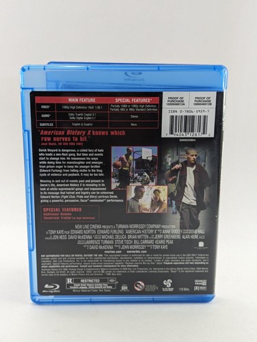 American History X (Blu-ray, 1998) Movie Tested Working - Picture 2 of 4