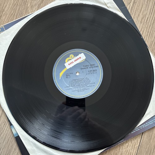 SHAKIN' STEVENS - TAKE ONE UK 1st Press PROMO Copy Vinyl LP EX/VG - Picture 5 of 8