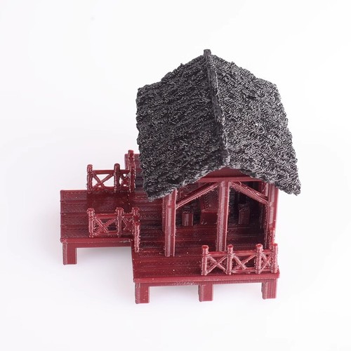 Antico edificio cinese casetta piattaforma plancia percorso modello acquario bonsai giocattoli - Foto 32 di 54