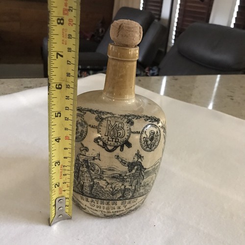Rare Port Dundas Pottery Glasgow Heather Dew Whiskey Jug THE GREYBEARD Stoneware - Picture 7 of 14