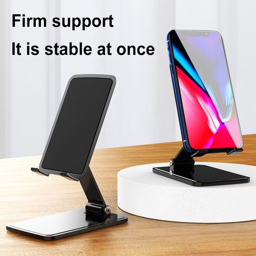 Foldable Desktop Phone Rack Universal T5 Metal Tablets Support Phone Accessories - Photo 3 sur 15