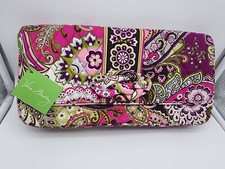 Vera Bradley Clutch Purse Knot Just a Clutch Very Berry Paisley Pink/Purple NWT