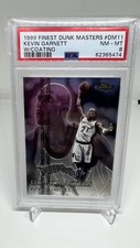 1999-00 Topps Finest Dunk Masters /750 Kevin Garnett #DM11 HOF PSA 8