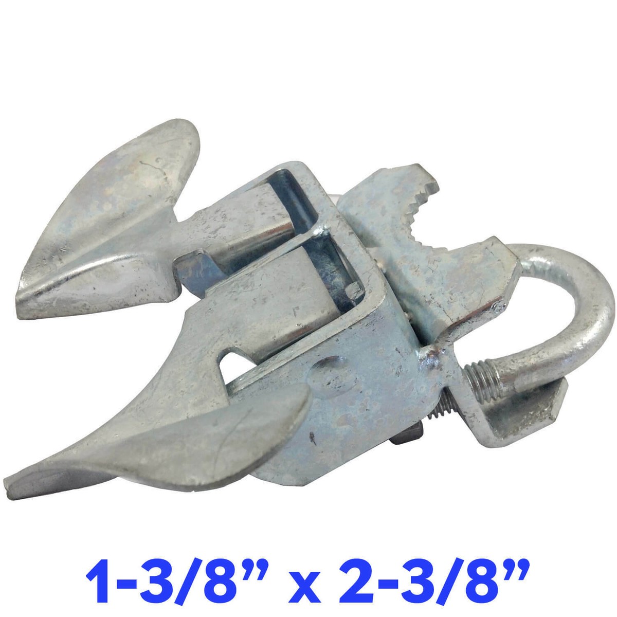 Chain Link Fence Spring-Loaded Gate Closer For - Fits 2-3/8 Or 2-1/2 X  1-3/8 Posts, Single Pack Farm Gate