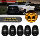 5xSmoked Rooftop Cab Running Marker Light LED 3000K for Dodge RAM 1500 2500 3500