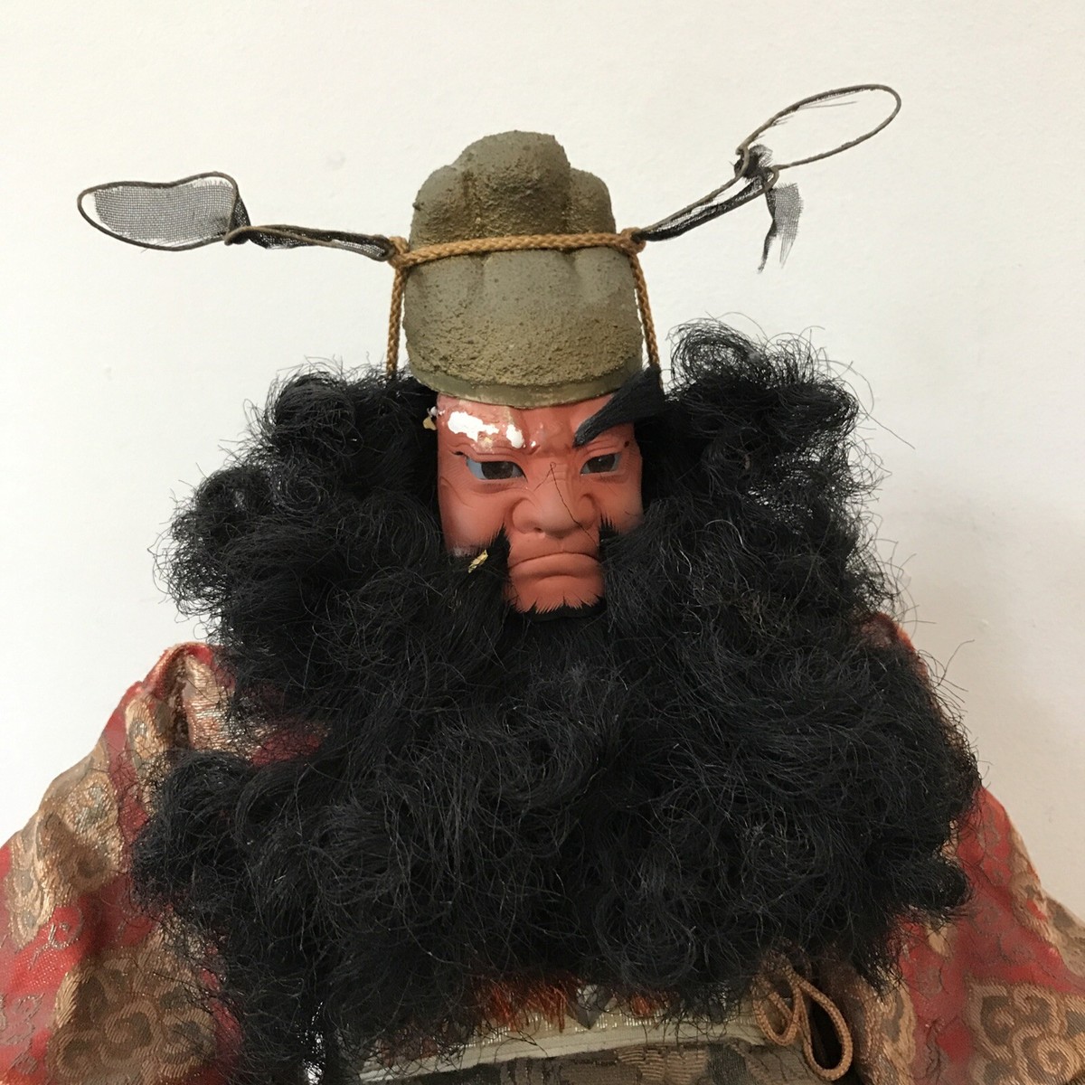 Vtg Antique Japanese Samurai Warrior Devil Musha Ningyo Doll Vtg Antique Japanese Samurai Warrior Devil Musha Ningyo Doll