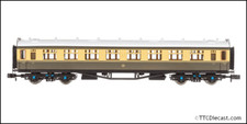 Dapol 2P-000-156 Collett Coach Third GWR Chocolate/Cream 1153, N Gauge