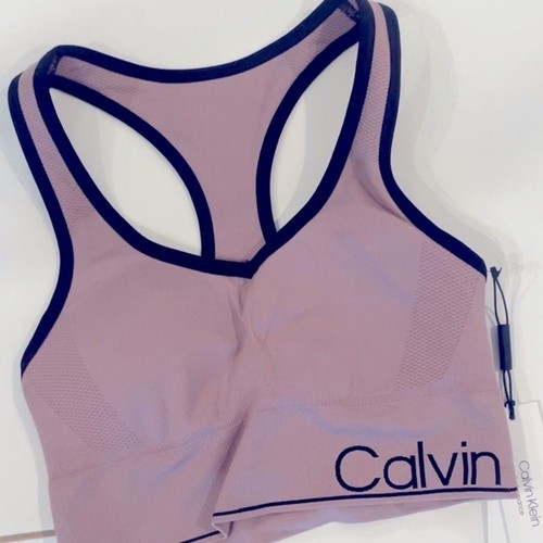Calvin Klein Performance Damen Lila Medium Impact Workout Sport BH - Bild 8 von 13