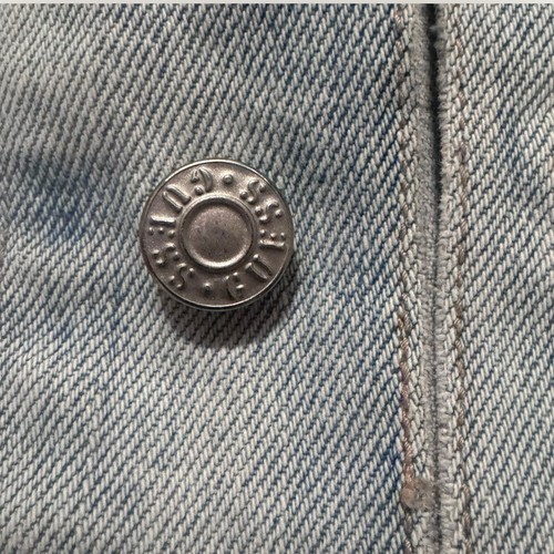 VTG Guess USA Denim Jean Jacket Light Wash Chore Barn Oversized HipHop Unisex M - Picture 10 of 18