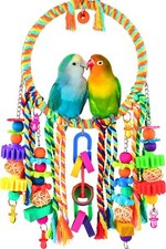 Bird Toys Bird Swing Toy Bird Perch With Colorful Chewing Toys Suitable For Love