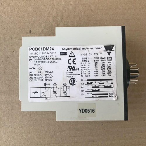 CARLO GAVAZZI PCB01DM24 ASYMMETRICAL RECYCLER TIMER - Bild 7 von 9