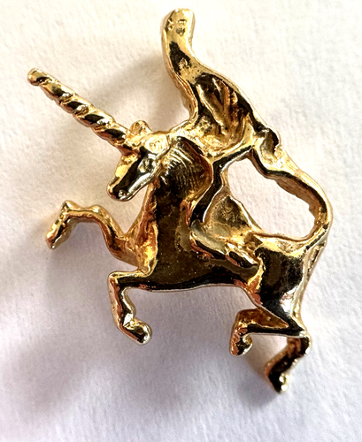 Edler Charm-Anhänger 10 Kt Gelbgold Einhorn Damen oder Kind Gelbgold - Bild 13 von 14