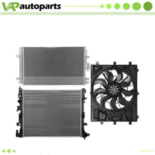 Cooling Fan & Radiator & Condenser Assembly For 2018-2019 Chevrolet Equinox 1.5L