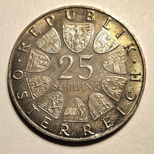 Austria VINTAGE 1967 Maria Theresa, UNC, 250th Anniversary Silver Coin, Km 2901 - Picture 6 of 6