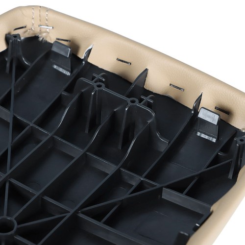 Cubierta de reposabrazos con tapa de consola de cuero beige para Toyota Highlander 2008-13 con base - Imagen 6 de 9