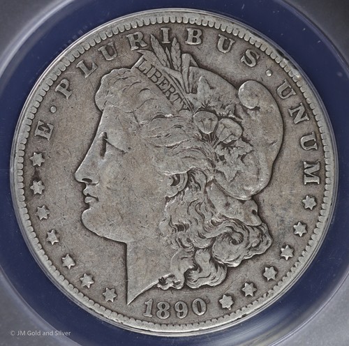 1890-CC $1 Morgan Silver Dollar ANACS VF 20 Details - Picture 3 of 4
