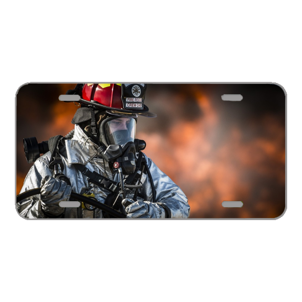 Custom Personalized License Plate With Firefighter By Fire Design Add Names eBay