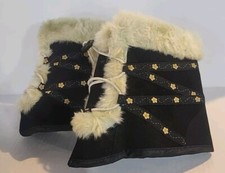 Winter Women's Furry Leg Boot Slip Cover Cuff Warmer Fashion Accessory Stocking