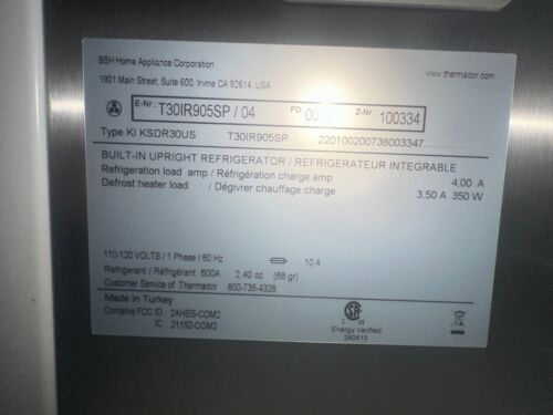 Thermador Freedom Collection 60" Side-by-Side Column Refrigerator & Freezer Set - Picture 8 of 8