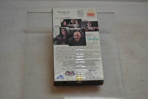 The addams family VHS McDonalds release "Opened" still in plastic wrap - Picture 2 of 4