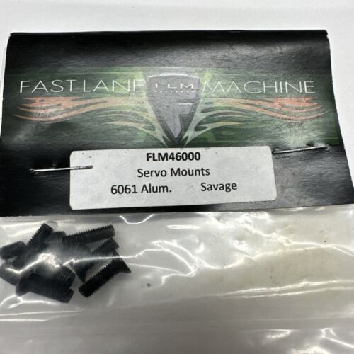 FastLane Machine Servo Mounts HPI Savage FLM46000 6061 Alum. New In Package - Picture 2 of 6