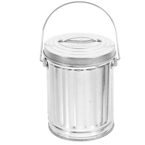 3 Stück Desktop-Mülleimer, kleiner Mülleimer mit Deckel, Weißblech-Papierkorb, - Bild 11 von 12