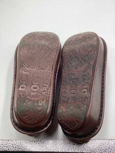 Spring Step Firefly Multicolor Striped Leather Slides Clogs Womens 41/10 Shoes - Picture 7 of 7