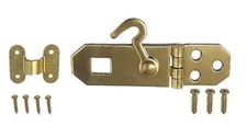 Solid Brass Lacquered Hasp - 3/4" x 2-3/4"