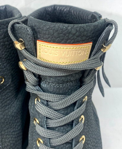 Louis Vuitton MS0153 - Leather Lace-Up Neutrals Boots - Size - US 7 / EUR 37.5 - Picture 5 of 14