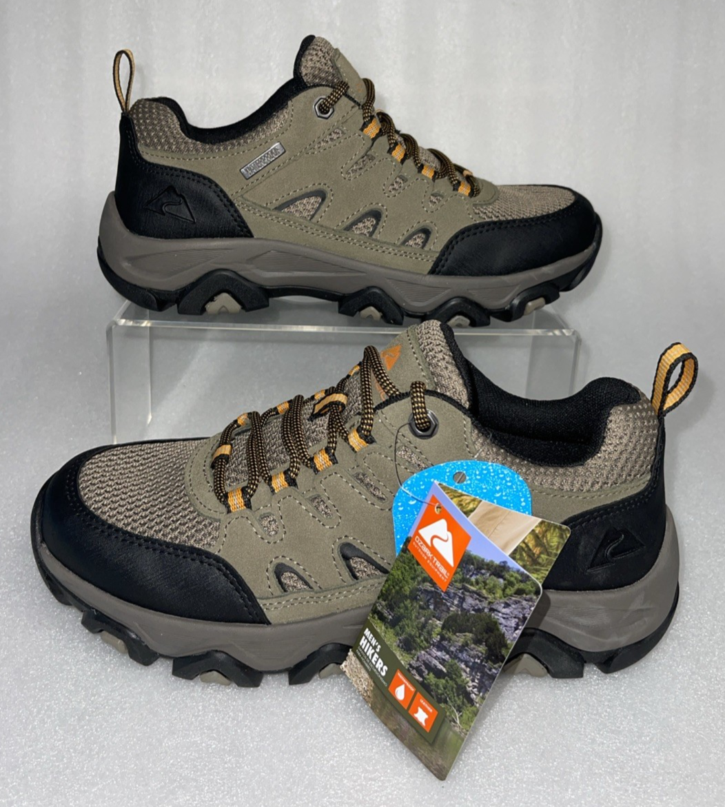 Ozark Trail Taupe Waterproof Lightweight Hiking Shoes Men display picture 3