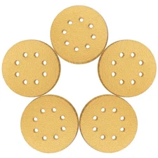 5 in Sanding Discs 60 80 120 220 320 Grit Hook Loop 8-Hole Orbital Sander Paper