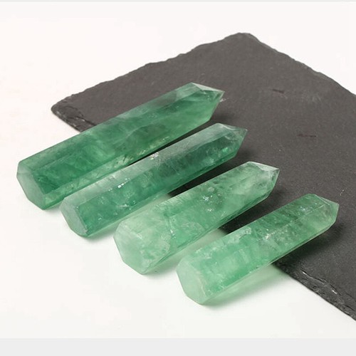 70-80mm Natural Green Fluorite Quartz Crystal Point Wand Obelisk Tower Healing - Picture 13 of 16