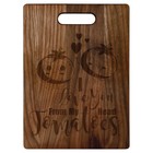 Personalized 13 3/4″ x 9 3/4″ Walnut Cutting Board