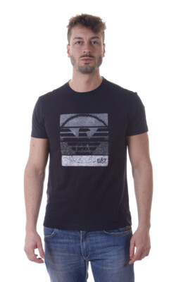 Emporio Armani EA7 T-Shirt Sweatshirt Man Black 3YPTD9PJ30Z 1200 Sz S MAKE OFFER